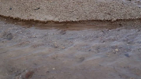 Sand and water flow Stock Footage 56604881