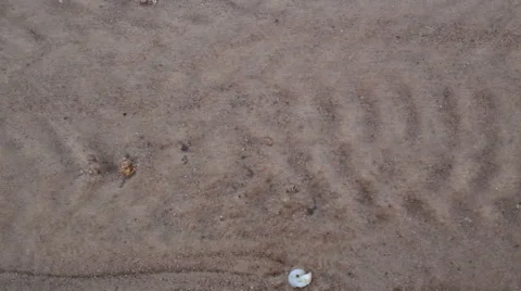 Sand and water flow Stock Footage