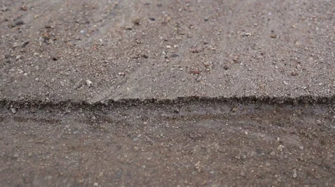 Sand and water flow Stock Footage 56605251