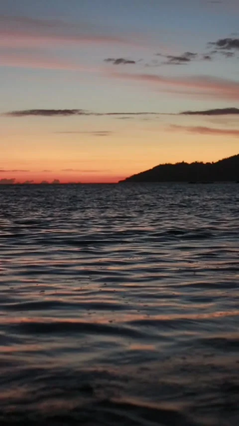Sand And Waves On The Beach at sunrise Stock Footage 272848675