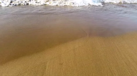 Sand and waves - Beautiful beach Vídeo Stock 41251470