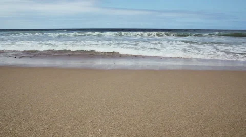 Sand and Waves Stock Footage 40431688