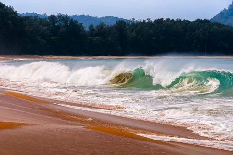 Sand and waves Fotos de archivo
