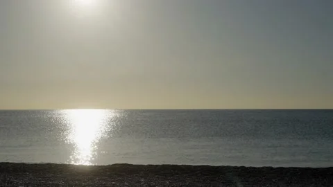Sand And Waves On Sunset Beach. Stock Footage 221767331