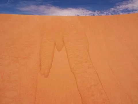 Sand avalanche 库存照片