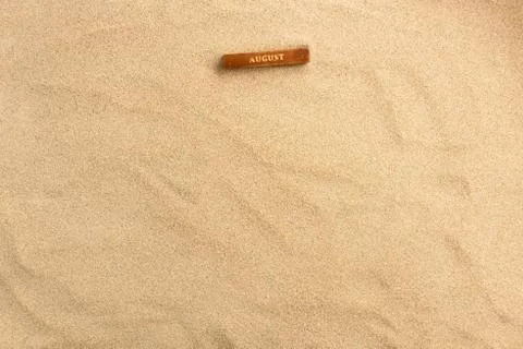 Sand  background. Summer beach  background with copy space. Top view. Stock Photos