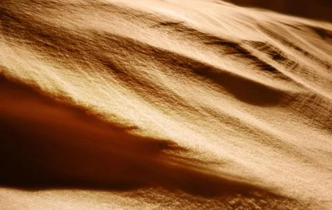 Sand barchan at summer Stock Photos