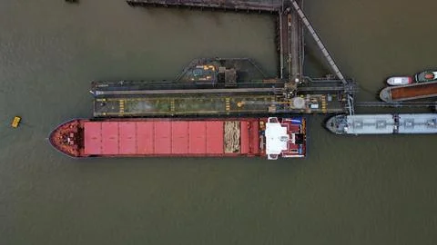 Sand Barge, River Thames Foto stock