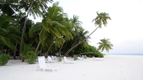 Sand beach and ocean wave, South Male Atoll. Maldives Stock Footage 51976196