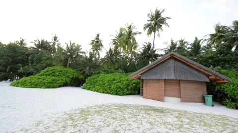 Sand beach and ocean wave, South Male Atoll. Maldives Stock Footage 51976848
