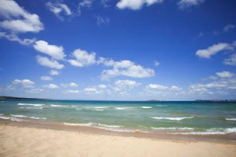 Sand beach background Stock Photos