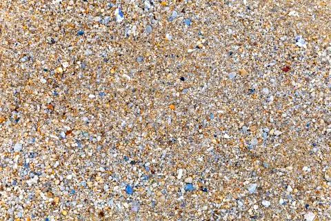 Sand on the beach background. For text or design. Stock Photos