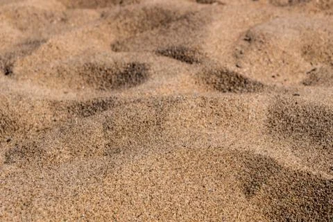 Sand on the beach close up Stock Photos