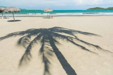 Sand beach in Cuba Stock Photos