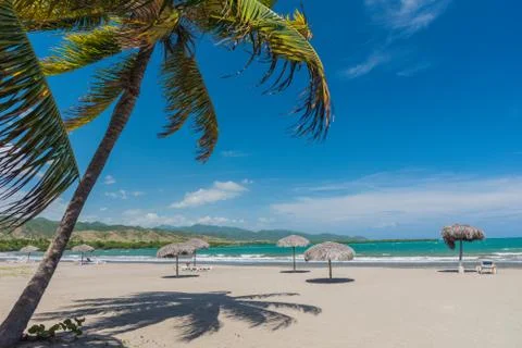 Sand beach in Cuba Foto stock