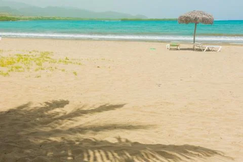 Sand beach in Cuba Stock Photos