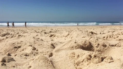 Sand Beach Holidays Fun Stock Footage 75044409