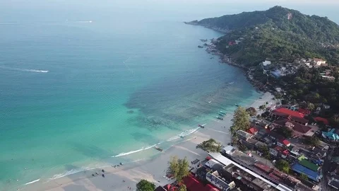 Sand beach koh Phangan Stockbeeldmateriaal 84745921