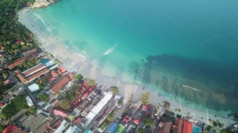 Sand beach koh Phangan Stock Footage 84782840