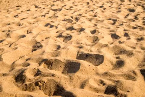 Sand of a beach with patterns Stock Photos