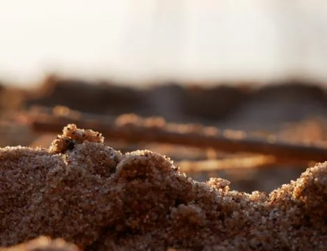 Sand on the beach Stock Photos