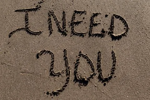 Sand beach script Stock Photos