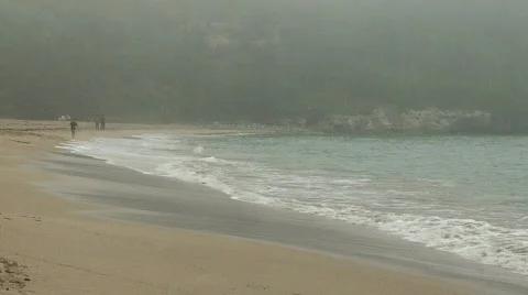 Sand Beach Waves Video stock 146712