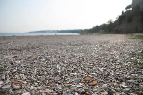 Sand at the beach on winter Stock Photos