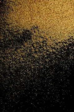 The sand on the black background Stock Photos