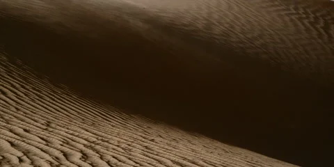 Sand blowing  across a desert. Stock Footage 46871099