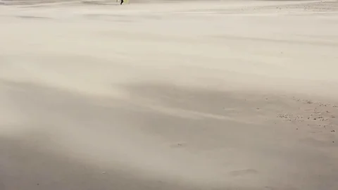 Sand blowing in the wind Video stock 84327505