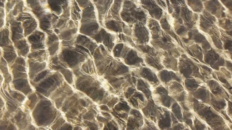 Sand bottom transparent water Stock Footage 48991613
