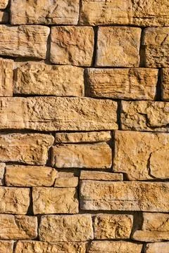 Sand brick wall Foto stock