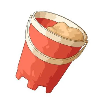 Sand bucket illustration Stock Illustration