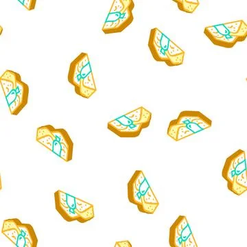 Sand building material isometric icon seamless pattern Ilustración de archivo