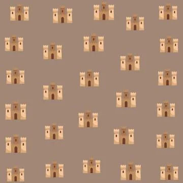 Sand castle background Illustrazione stock