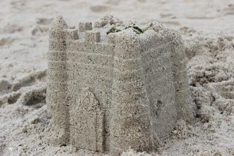 Sand castle on a beach Stock-Fotos