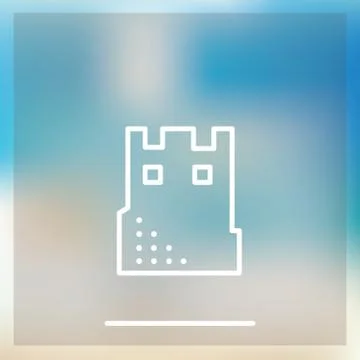 Sand castle icon Stock-Illustration