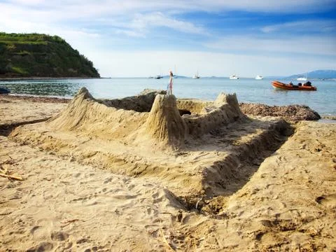 Sand castle Stock Photos