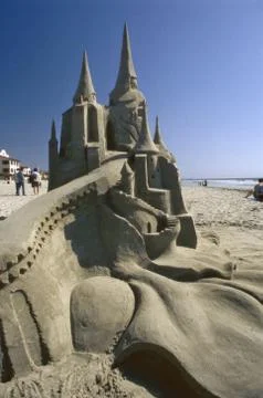 Sand castle Stock Photos