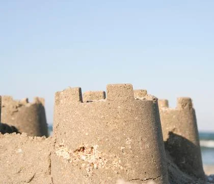 Sand castle Stock Photos