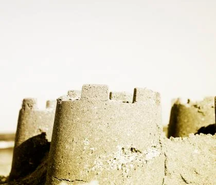 Sand castle 스톡 사진