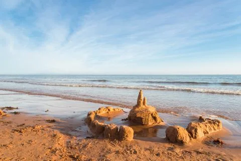 Sand castle Stock Photos