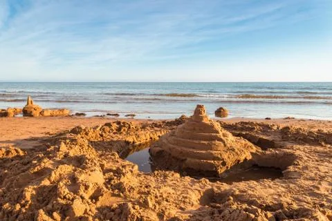Sand castle Stock Photos