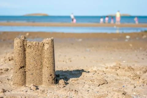 Sand castle Stock Photos
