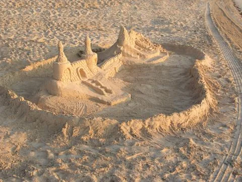 Sand castle Stock Photos