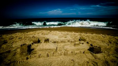 Sand Castle 库存照片