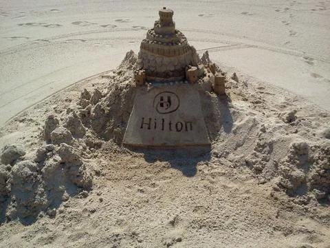 Sand castle Stockfoto's