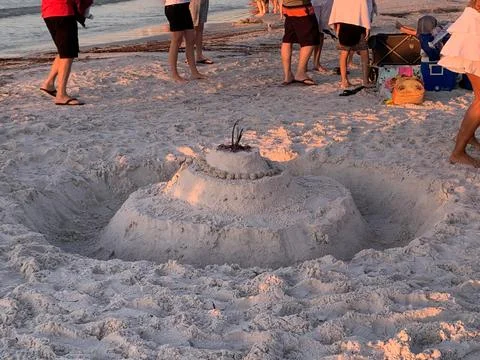 Sand castle Stock Photos