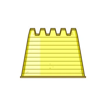 Sand castle toy mold flat design illustration Stock Illustration